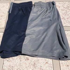 Set of 2 Athletic Works mesh bb shorts.